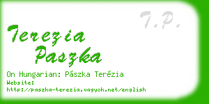 terezia paszka business card