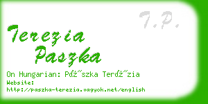 terezia paszka business card